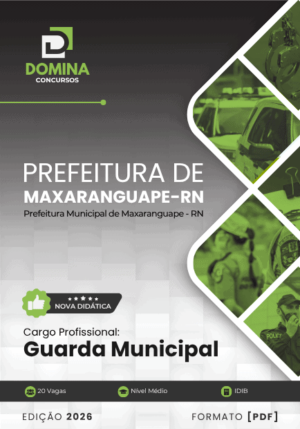 Apostila Concurso Guarda Municipal Maxaranguape RN 2026