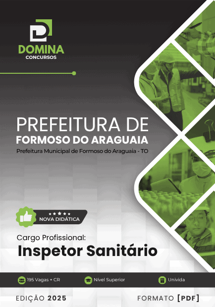 Apostila Inspetor Sanitário Formoso do Araguaia TO 2025