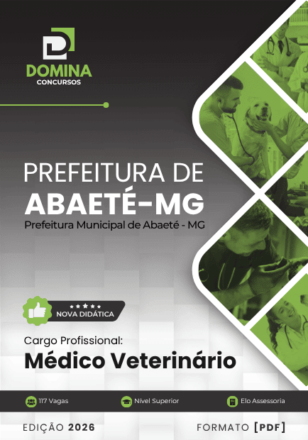 Apostila Médico Veterinário Abaeté MG 2026