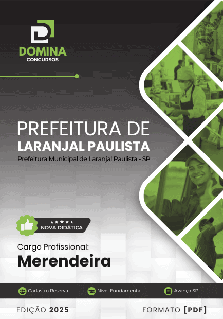Apostila Merendeira Laranjal Paulista SP 2025