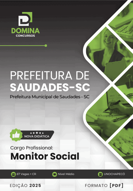 Apostila Monitor Social Saudades SC 2025