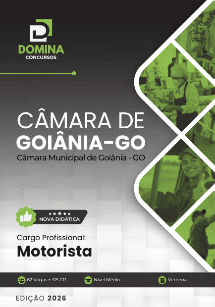 Apostila Motorista Câmara Goiânia GO 2026