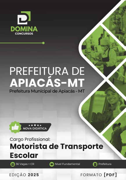 Apostila Motorista de Transporte Escolar Apiacás MT 2025