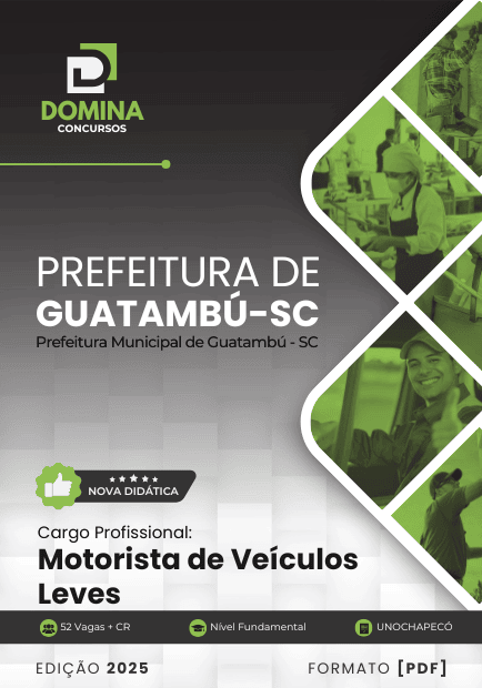 Apostila Motorista de Veículos Leves Guatambú SC 2025