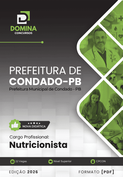 Apostila Nutricionista Condado PB 2026