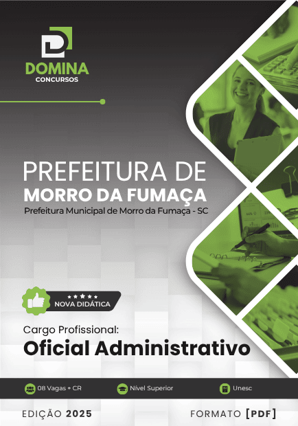 Apostila Oficial Administrativo Morro da Fumaça SC 2025