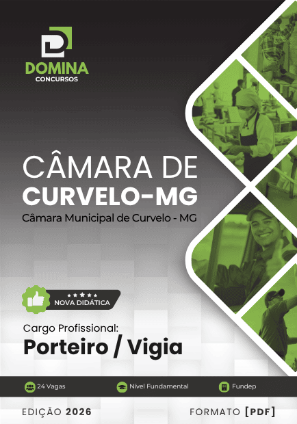 Apostila Porteiro Vigia Câmara Curvelo MG 2026