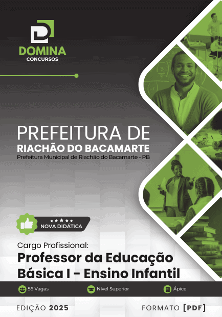 Apostila Professor de Ensino Infantil Riachão do Bacamarte PB 2025