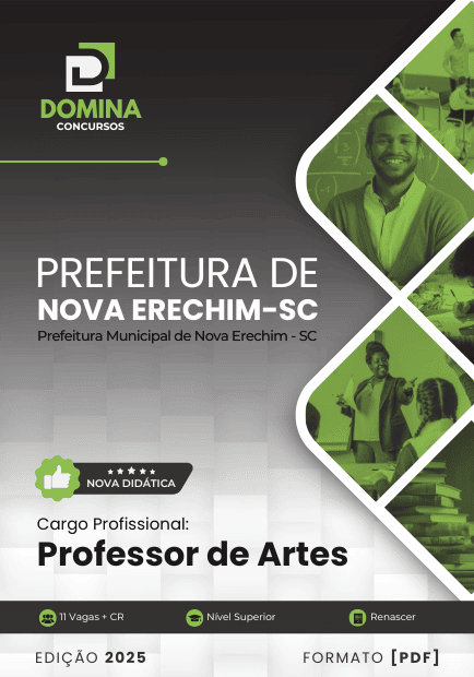 Apostila Professor de Artes Nova Erechim SC 2025