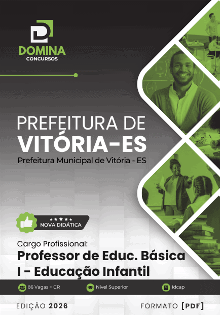 Apostila Professor I Educação Infantil Vitória ES 2026