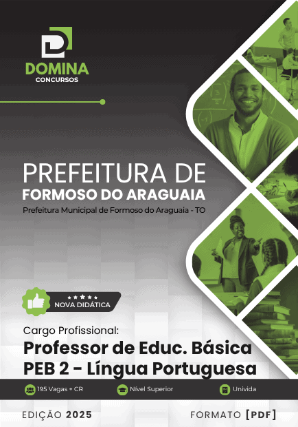 Apostila Professor PEB 2 Língua Portuguesa Formoso do Araguaia TO 2025