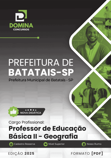 Apostila Professor de Educação Básica II Geografia Batatais SP 2026