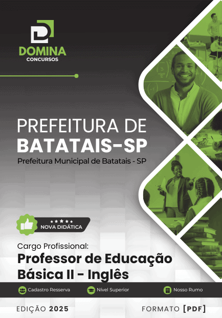 Apostila Professor de Educação Básica II Inglês Batatais SP 2026
