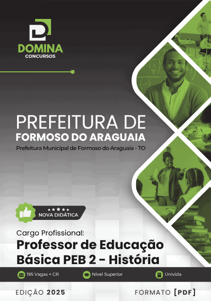 Apostila Professor PEB 2 História Formoso do Araguaia TO 2025