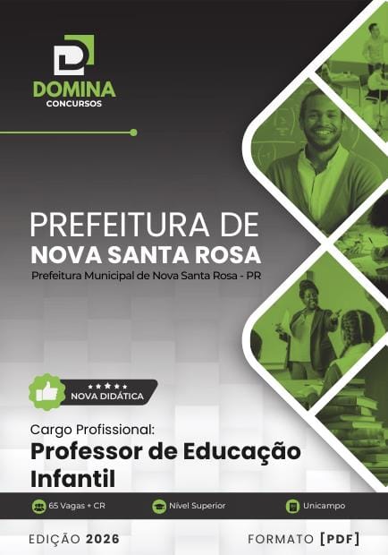Apostila Professor de Educação Infantil Nova Santa Rosa PR 2026