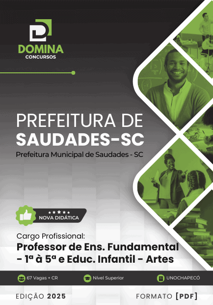 Apostila Professor Fundamental Artes Saudades SC 2025