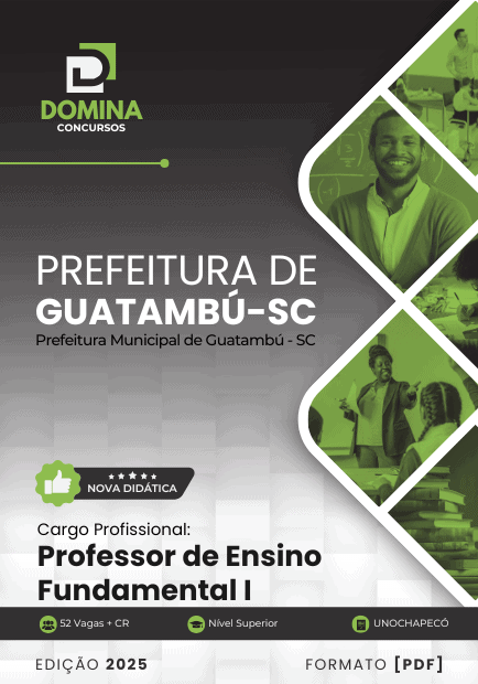 Apostila Professor de Ensino Fundamental I Guatambú SC 2025