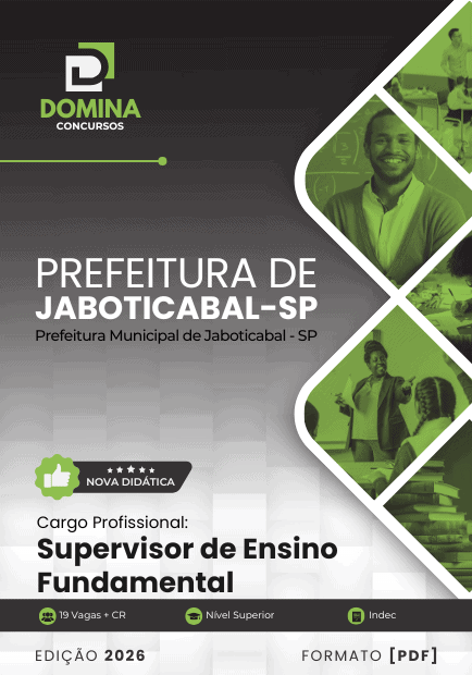Apostila Supervisor de Ensino Fundamental Jaboticabal SP 2026