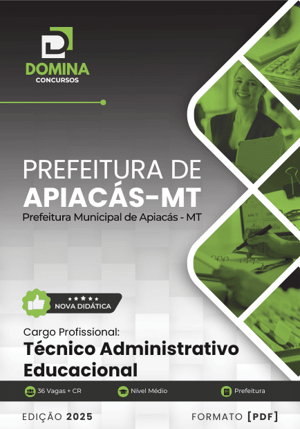 Apostila Técnico Administrativo Educacional Apiacás MT 2025