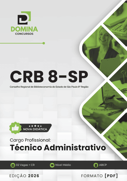 Apostila Técnico Administrativo CRB 8 SP 2026