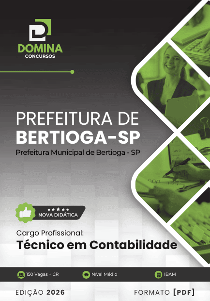 Apostila Técnico em Contabilidade Bertioga SP 2026