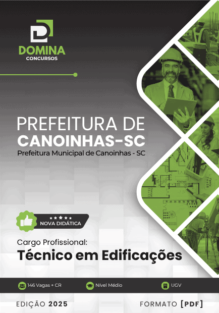 Apostila Técnico em Edificações Canoinhas SC 2025
