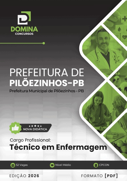 Apostila Técnico em Enfermagem Pilõezinhos PB 2026