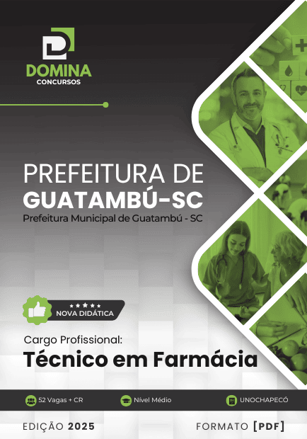Apostila Técnico em Farmácia Guatambú SC 2025