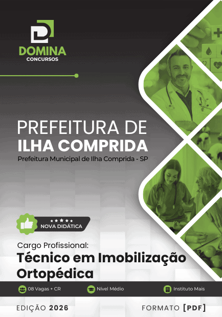 Apostila Técnico em Imobilização Ortopédica SMS Ilha Comprida SP 2026