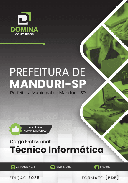 Apostila Técnico Informática Manduri SP 2025