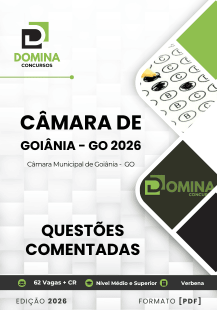 160 Questões Comentadas Concurso Câmara Goiânia GO 2026