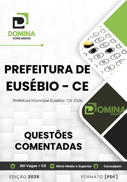 180 Questões Comentadas Prefeitura de Eusébio CE 2026