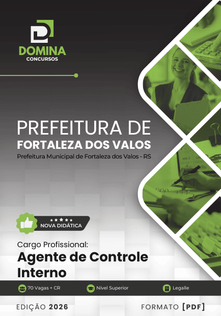 Apostila Agente de Controle Interno Fortaleza dos Valos RS 2026