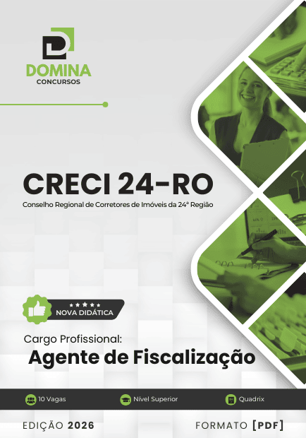 Apostila Agente de Fiscalização CRECI 24 RO 2026