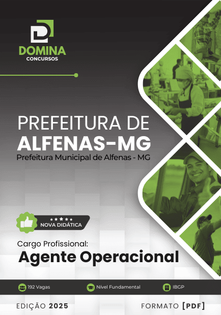 Apostila Agente Operacional Alfenas MG 2025