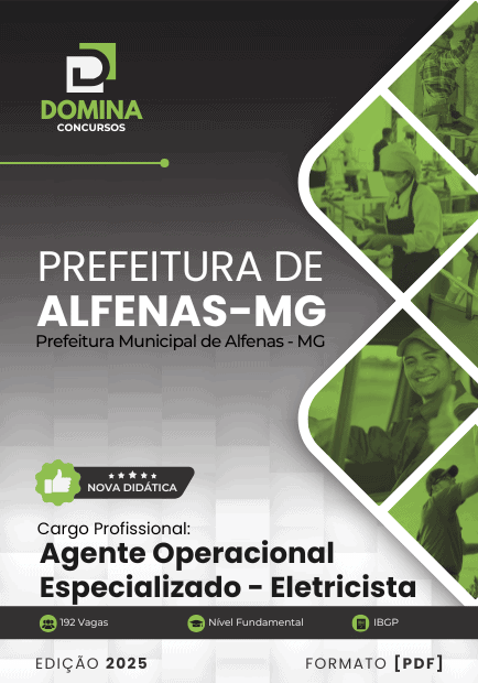 Apostila Agente Operacional Eletricista Alfenas MG 2025