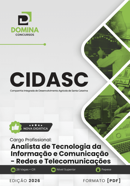 Apostila Analista de Tecnologia Redes e Telecomunicações CIDASC 2026