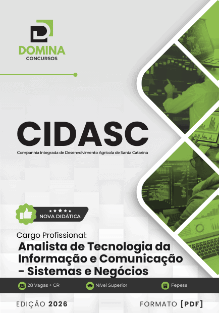 Apostila Analista de Tecnologia Sistemas e Negócios CIDASC 2026