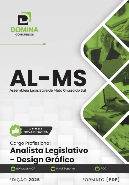 Apostila Analista Legislativo Design Gráfico AL MS 2026