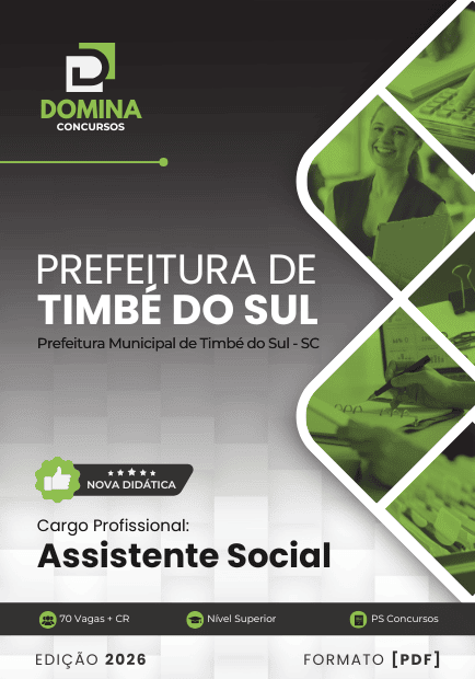 Apostila Assistente Social Timbé do Sul SC 2026