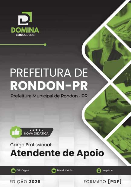 Apostila Atendente de Apoio Rondon PR 2026