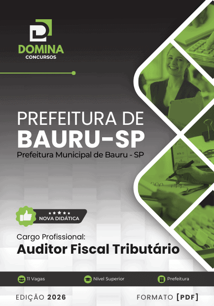 Apostila Auditor Fiscal Tributário Bauru SP 2026