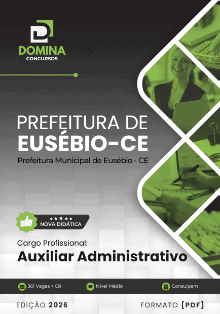 Apostila Auxiliar Administrativo Eusébio CE 2026