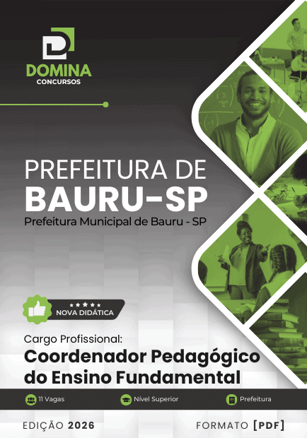 Apostila Coordenador Pedagógico do Ensino Fundamental Bauru SP 2026