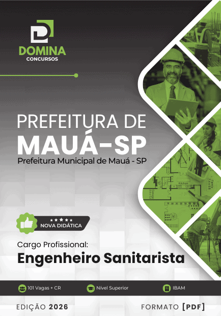 Apostila Engenheiro Sanitarista Mauá SP 2026