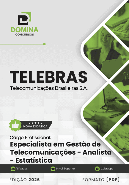 Apostila Especialista em Telecomunicações Analista Estatístico TELEBRAS 2026