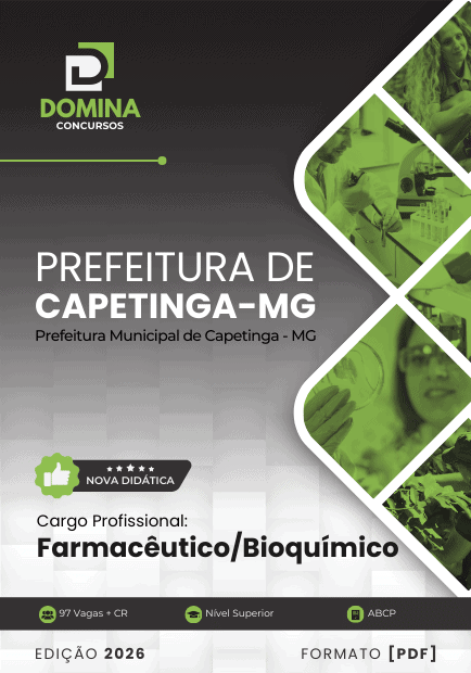 Apostila Farmacêutico Bioquímico Capetinga MG 2026