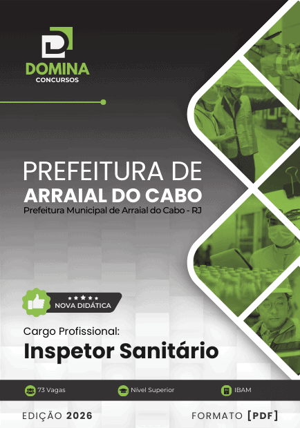 Apostila Inspetor Sanitário Arraial do Cabo RJ 2026