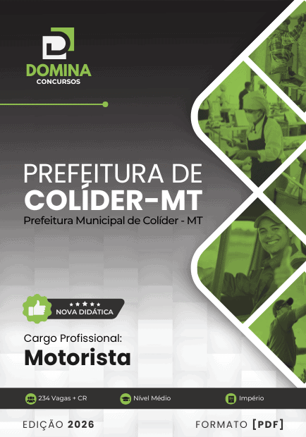 Apostila Motorista Colíder MT 2026