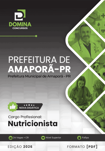 Apostila Nutricionista Amaporã PR 2026